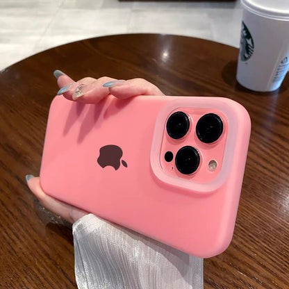 Jelly Liquid Silicone+PC Anti-drop Phone Case Protective Back Cover for iPhone