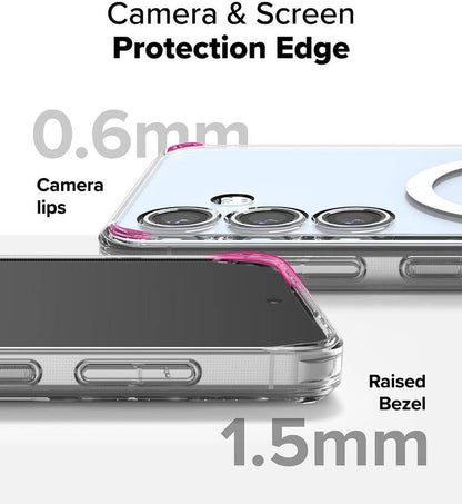 UltraHybrid™ Clear Anti-Yellow MagSafe-Compatible Samsung Case – Shockproof & Compatible for Samsung S Series