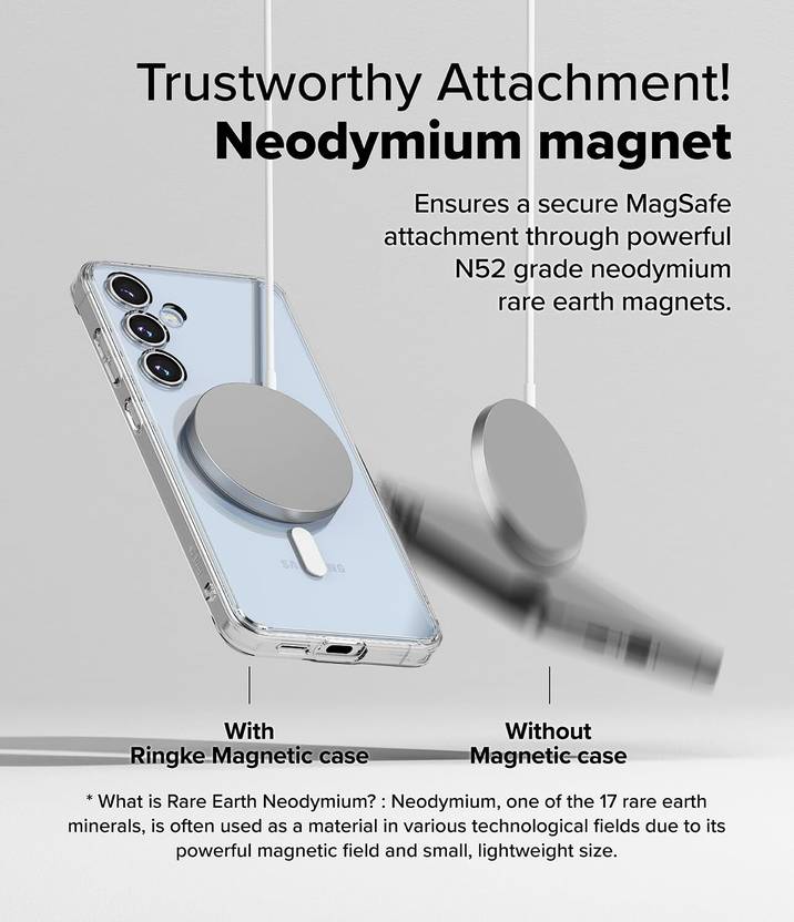 UltraHybrid™ Clear Anti-Yellow MagSafe-Compatible Samsung Case – Shockproof & Compatible for Samsung S Series