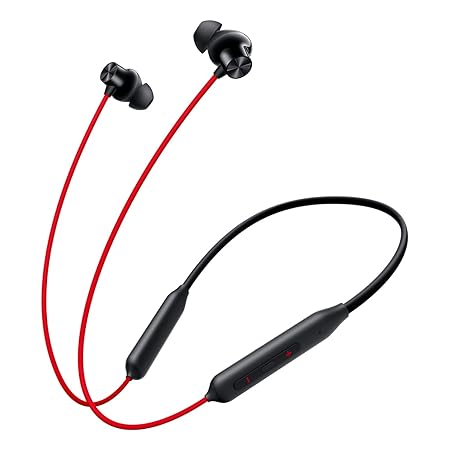 OnePlus Bullets Wireless Z2 ANC Bluetooth Earphones with Mic – 45dB Hybrid Noise Cancellation, 12.4mm Bass Drivers, 10-Min Fast Charge = 20 Hrs Playback, 30 Hrs Battery Life